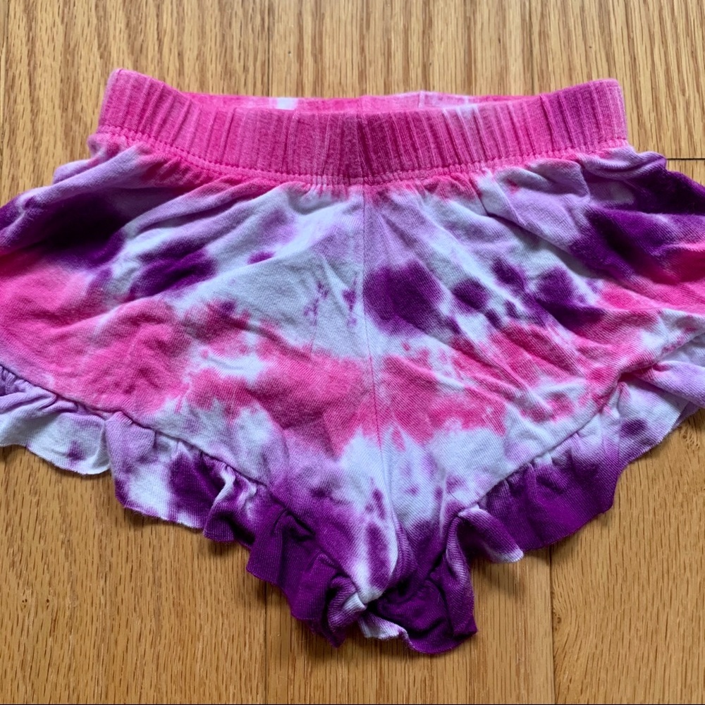 Bebe-a-go-go tie dye shorts
